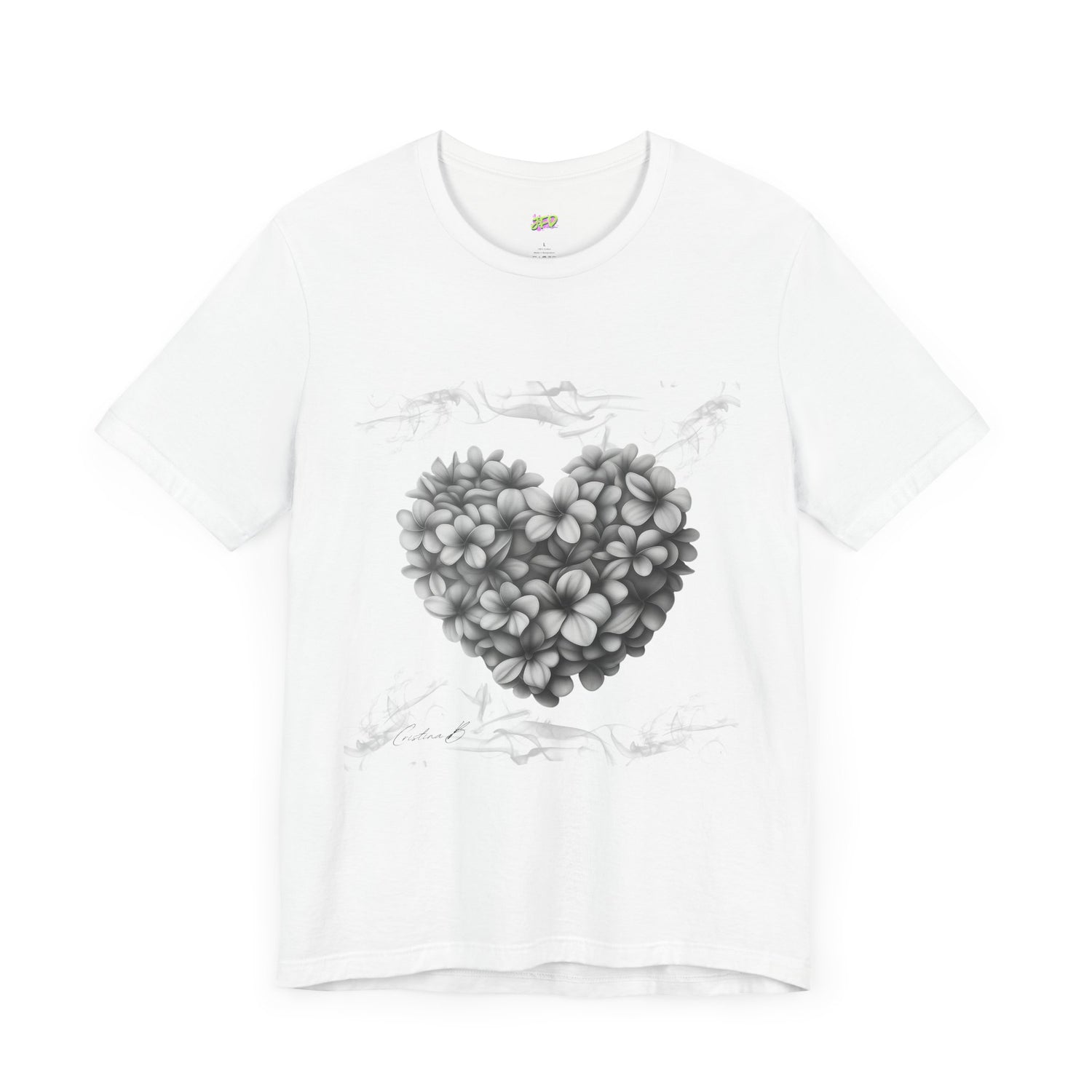 Woman tee - Frangipani heart