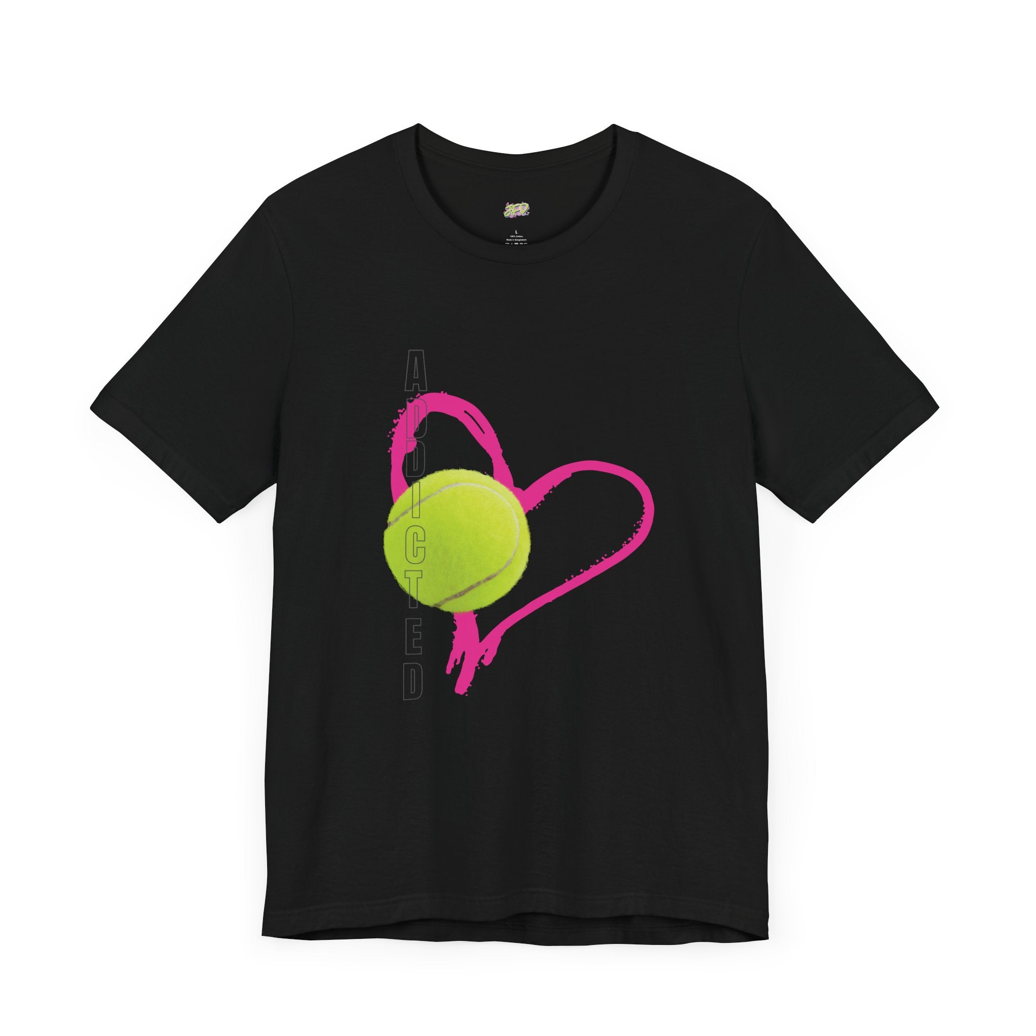 Addicted Heart Tennis Unisex Tee