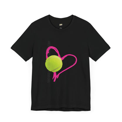 Addicted Heart Tennis Unisex Tee