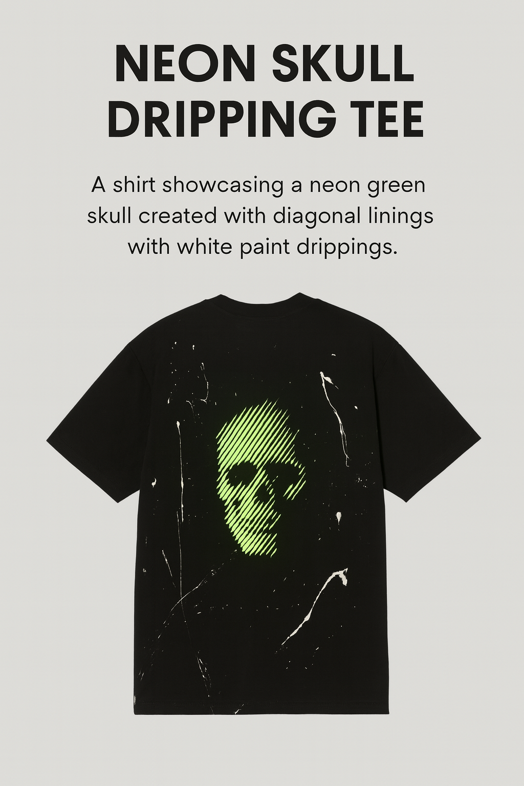 Neon Skull Splatter Tee – Streetwear Edition
