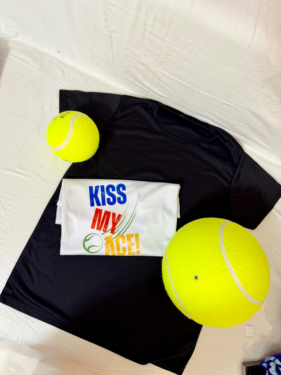 Kiss my Ace - Tennis fun T-shirt - 1 or 2 pieces