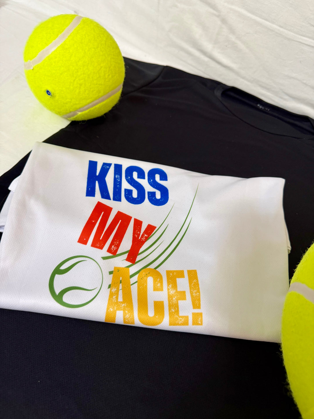 Kiss my Ace - Tennis fun T-shirt - 1 or 2 pieces