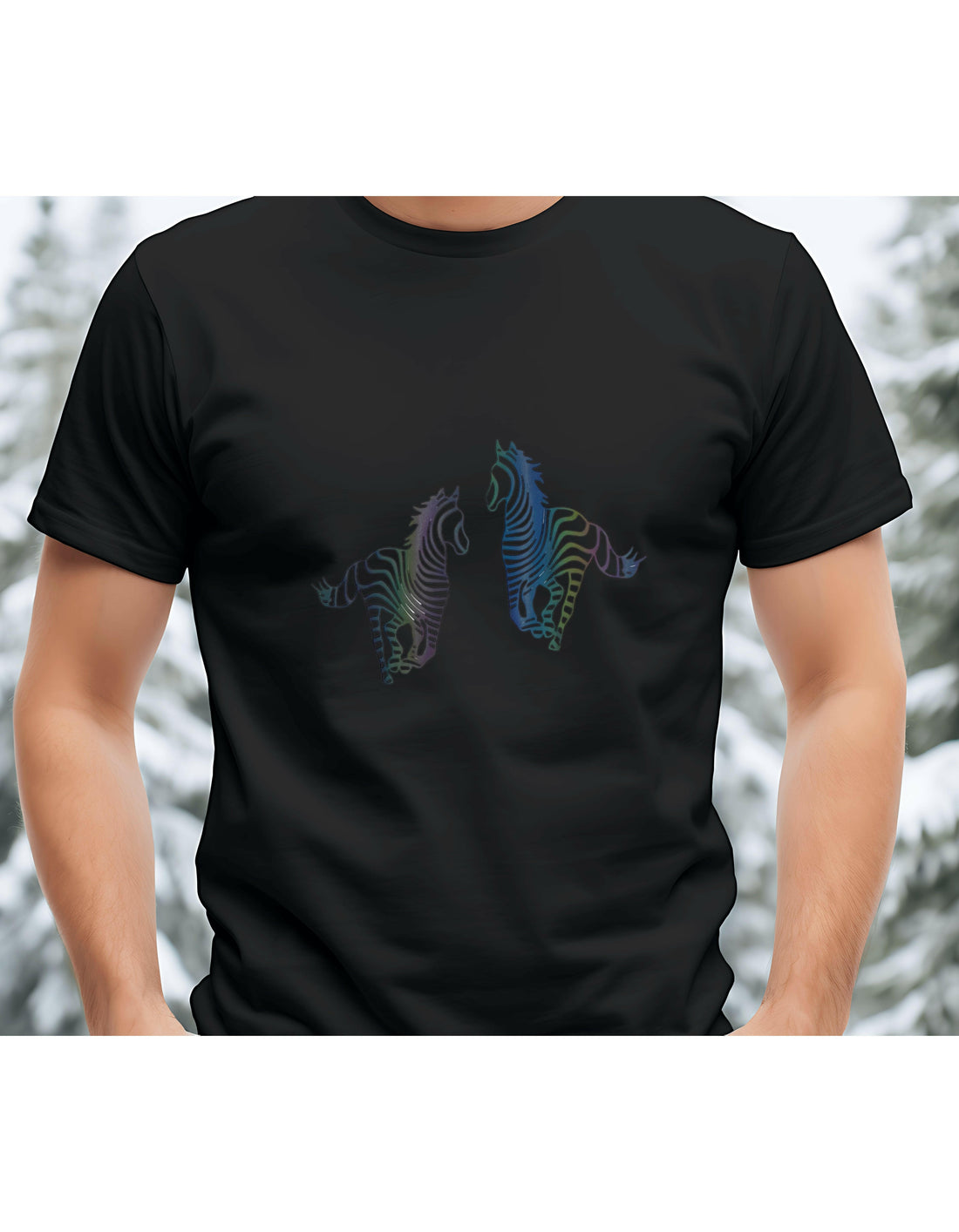 Beautiful horses reflective design