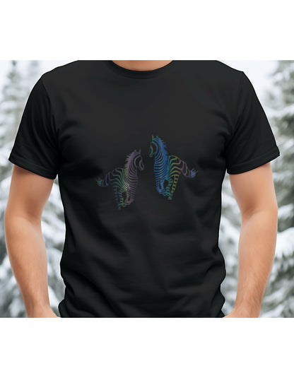Beautiful horses reflective design